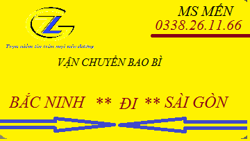 Chuyển bao bì Băc Ninh đi Sài Gòn